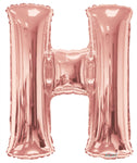 Convergram Mylar & Foil Letter H Rose Gold 34" Balloon