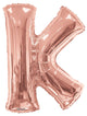 Letter K Rose Gold 34" Balloon