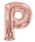 Letter P Rose Gold 34" Balloon