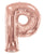 Letter P Rose Gold 34" Balloon