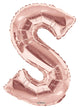 Letter S Rose Gold 34" Balloon