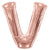 Convergram Mylar & Foil Letter V Rose Gold 34" Balloon