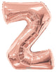 Letter Z Rose Gold 34" Balloon