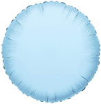 Light Blue Round 18″ Metallized Balloon