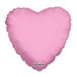 Convergram Mylar & Foil Light Pink Heart with Attached Ribbon 17″ Balloons (25 count)