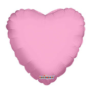 Convergram Mylar & Foil Light Pink Heart with Attached Ribbon 17″ Balloons (25 count)