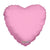 Convergram Mylar & Foil Light Pink Heart with Attached Ribbon 17″ Balloons (25 count)
