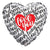 Convergram Mylar & Foil Love You Today Tomorrow Forever Heart 18″ Balloon