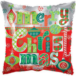 Convergram Mylar & Foil Merry Christmas 18″ Balloon