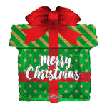Convergram Mylar & Foil Merry Christmas Present 18″ Balloon