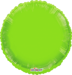 Convergram Mylar & Foil Neon Green Circle Gellibean 18″ Balloon