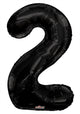 Black Number 2 Balloon 34"