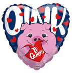 Convergram Mylar & Foil Oink Te Quiero 18″ Balloon