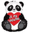 Convergram Mylar & Foil Panda Bear