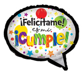 Convergram Mylar & Foil Pensamiento Cumple Shape Balloon 18″ Balloon