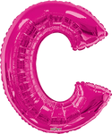 Convergram Mylar & Foil Pink Letter C 34″ Balloon