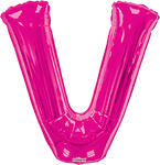 Convergram Mylar & Foil Pink Letter V 34″ Balloon