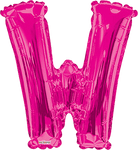 Convergram Mylar & Foil Pink Letter W 34″ Balloon