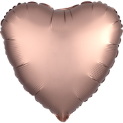 Convergram Mylar & Foil Rose Copper Heart Matte 18″ Balloon