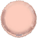 Convergram Mylar & Foil Rose Gold Round 18″ Metallized Balloon