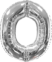 Convergram Mylar & Foil Silver Letter O 34″ Balloon