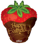 Convergram Mylar & Foil Strawberry Birthday