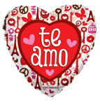 Convergram Mylar & Foil Te Amo Heart Trendy 18″ Balloon