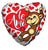 Convergram Mylar & Foil Te Amo Monkey
