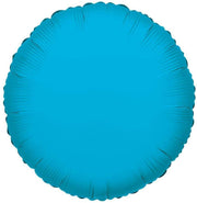 Convergram Mylar & Foil Turquoise Blue Round 18″ Metallized Balloon