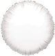 White Round 18″ Metallized Balloon