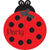 Convergram Party Supplies Lady Bug Fancy Invitations (8 count)