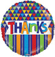 Thanks Lines & Triangles 18″ Balloon