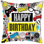 Convergram Ultimate Gamer Birthday 18″ Square Balloon