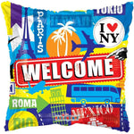 Convergram Welcome World Cities Travel 18″ Balloon Balloon