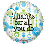 18" Thanks for All You Do Balloon - Conver USA
