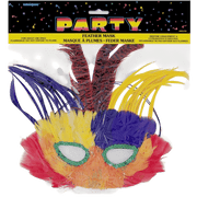 Costume - Feather Mask - Amscan
