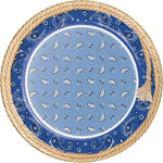 Creative Converting Blue Bandana Paper Plates 9″ (8 count)