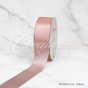 Creative Ideas Party Supplies Rose Gold Single Face Satin Ribbon 50 Yards 1 1/2″
