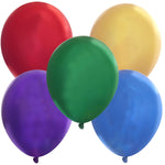 Metallic Assorted Celebrity/Decorator 5″ Latex Balloons (144)