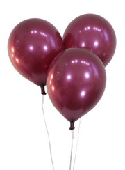 Creative Latex Metallic Burgundy Celebrity/Decorator 12″ Latex Balloons (144)