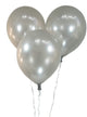 Metallic Silver Celebrity/Decorator 12″ Latex Balloons (144)
