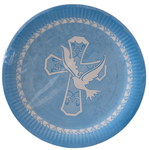 7" Paper Plates - Cross Blue (8ct)