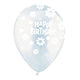 All-round Happy Birthday Daisies & Dots Clear 12″ Latex Balloons (50 count)