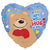 Get Well Hug Dazzleloon 17″ Balloon