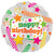 Happy Birthday Neon Candles 17″ Balloon