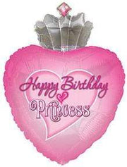 Happy Birthday Princess Crown 30″ Balloon
