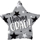 Hooray Grad Stars 17″ Balloon