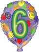 Number Six 17″ Balloon