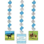 Dangling Decorations - Wild Horses (3ct) - Creative Converting