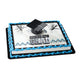 Congrats Grad Cap Silver Cake Topper Kit (4 count)